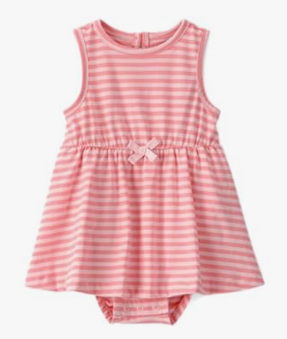 Girls' Casual Peplum Frock