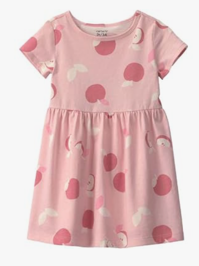 Girls' Solid Peplum Frock