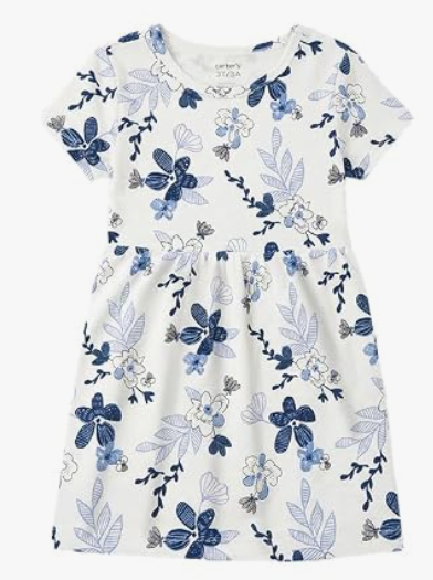 Girls' Printed Umbrella Frock