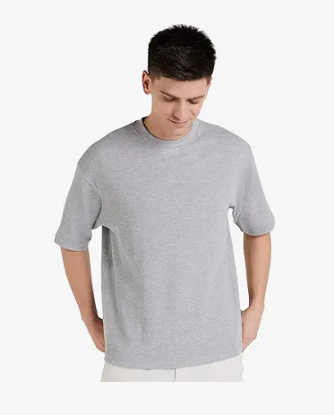Men's Solid Oversized T-Shirt