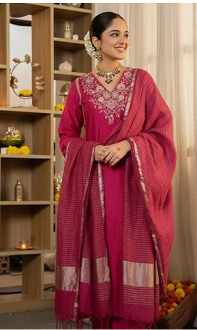 Women's Fresh Two Piece Ethnic Set