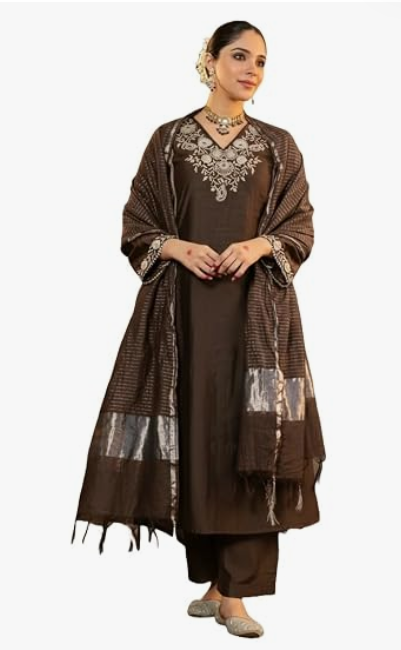 Women's Modern Two Piece Ethnic Set