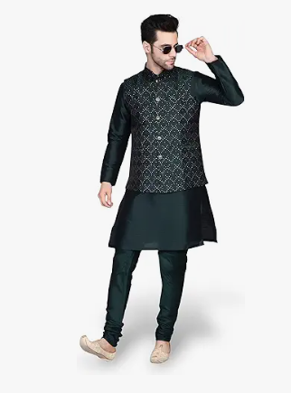 Men's Simple Kurta Pyjama Set