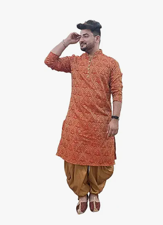 Men's Traditional Dhoti Kurta Set