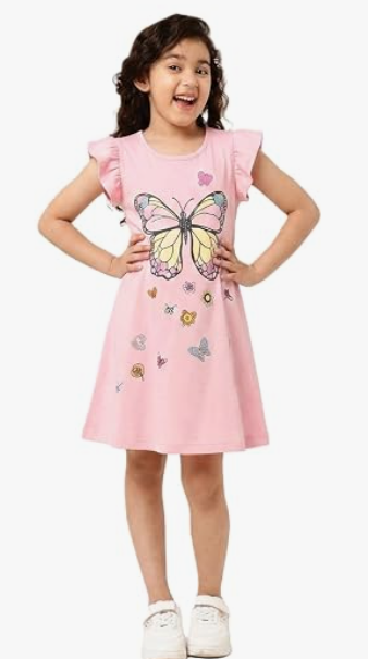 Girls' Neat Everyday Frock