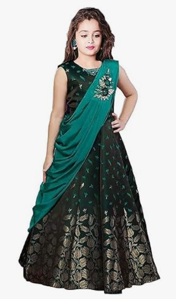 Girls' Neat Lehenga Set