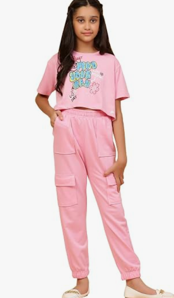 Girls' Simple Jumpsuit