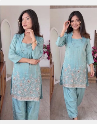 Women's Light Two Piece Ethnic Set